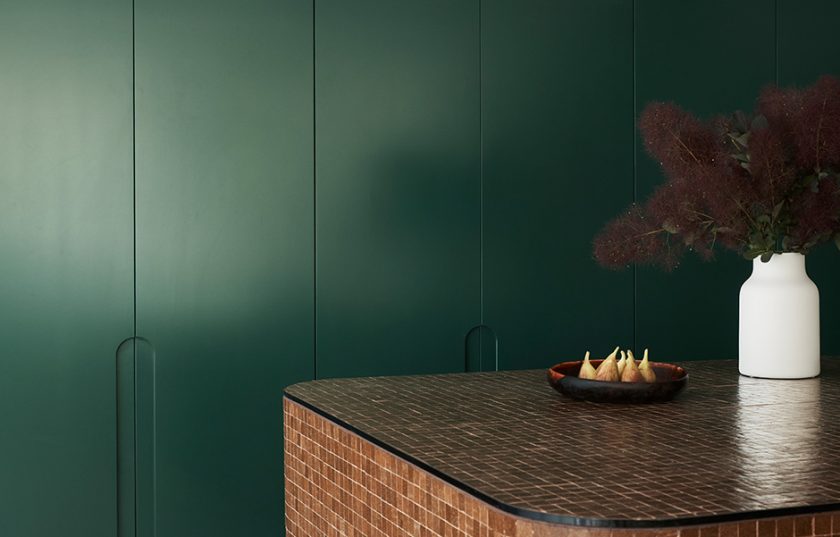 The latest look for kitchens and bathrooms? Layered texture